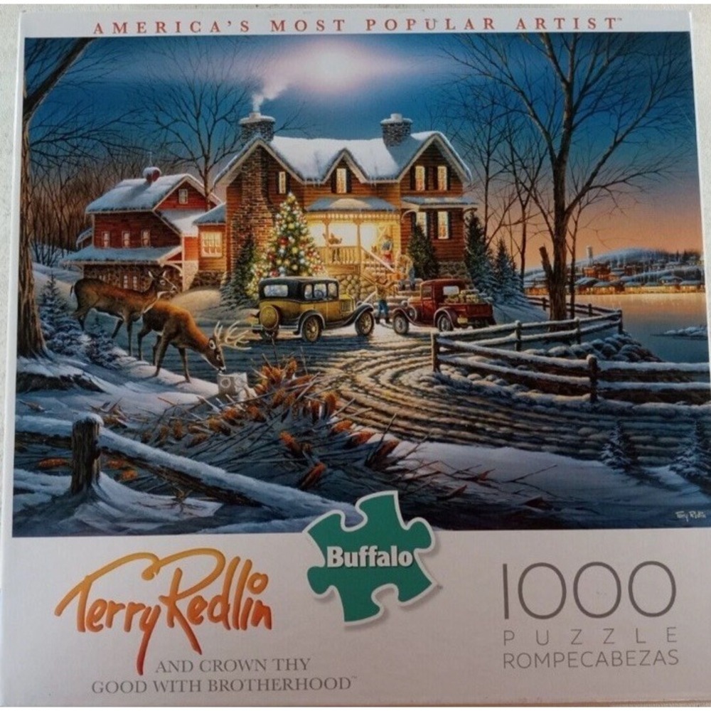 Buffalo Games Terry Redlin And Crown Thy Good With Brotherhood 1000 Piece Puzzle
